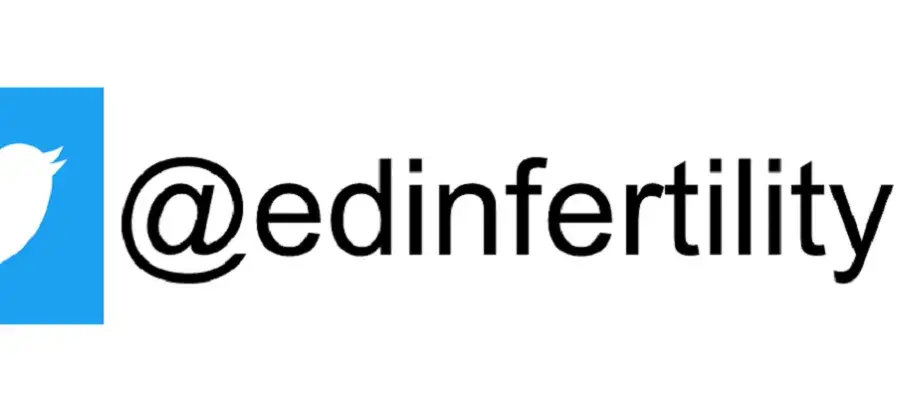 Twitter handle and logo