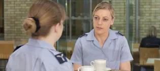 two female Royal Air Force personnel in uniform
