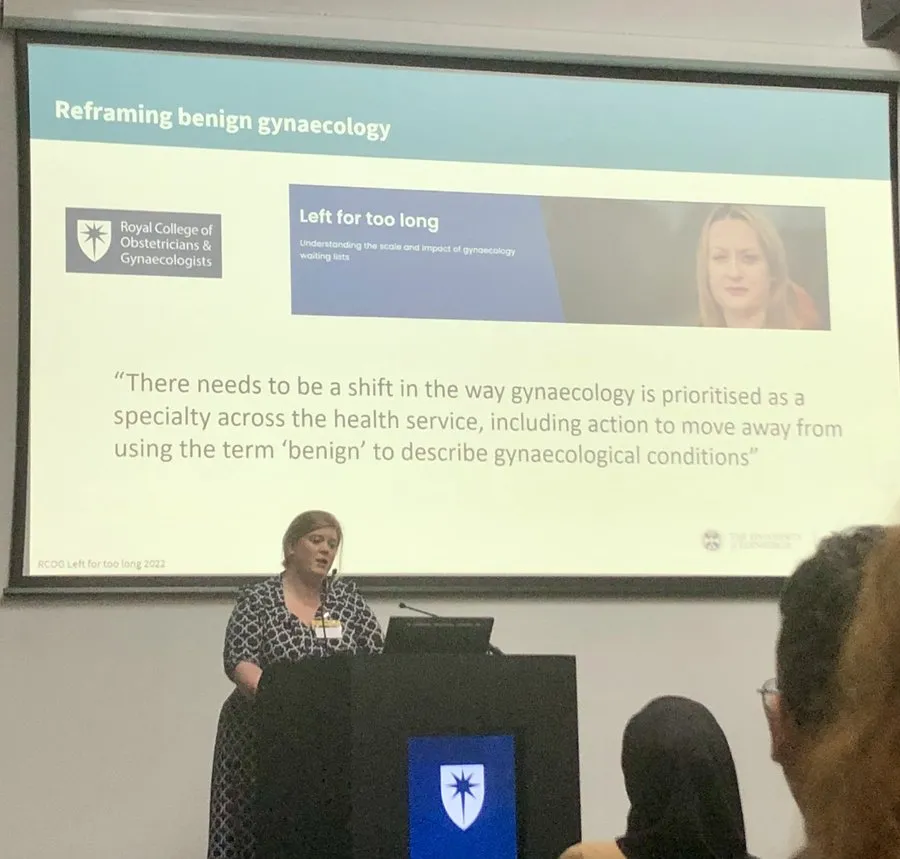 Dr Lucy Whitaker presents her endometriosis research