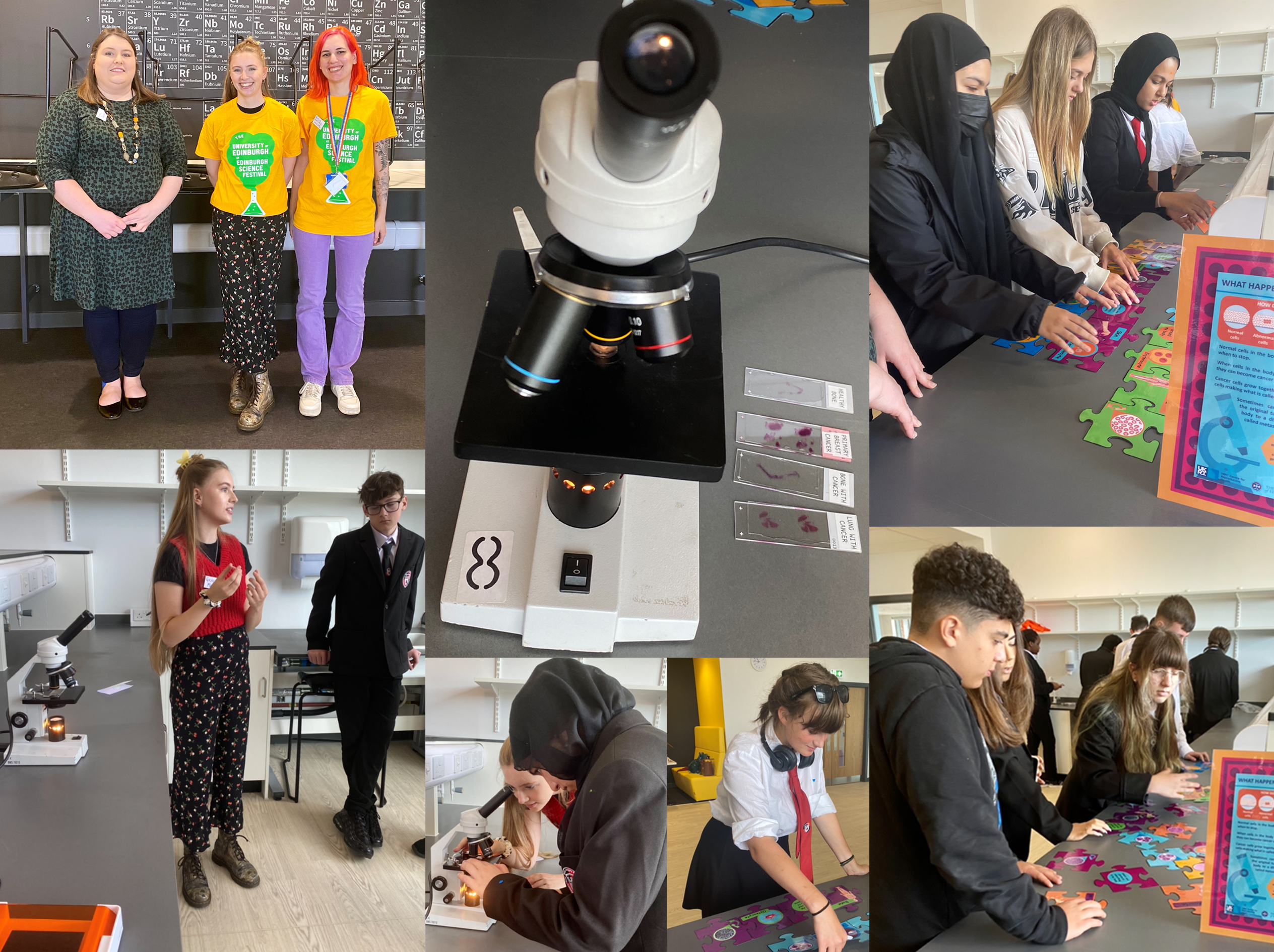 Picture of staff and students attending a workshop at Castlebrae High School