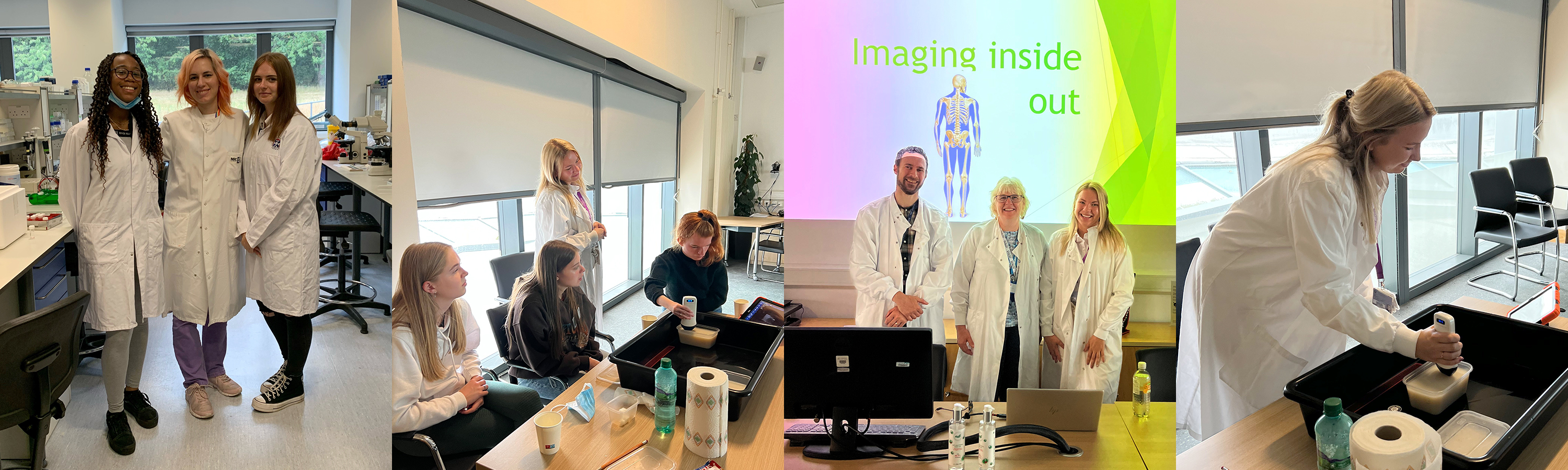 Images of staff and students participating in Science Insights 2022